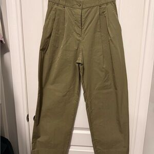 Banana Republic Khaki Pleated Trousers